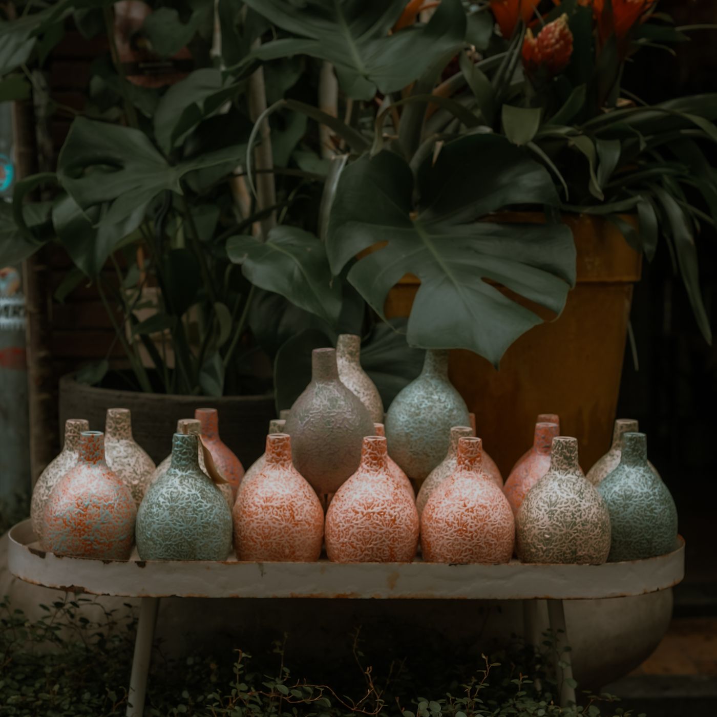 Wide Mouth Bouquet Vase